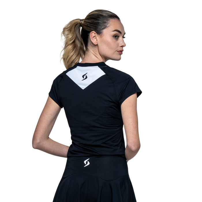T-shirt Siux Match Noir Femme - Esprit Padel Shop