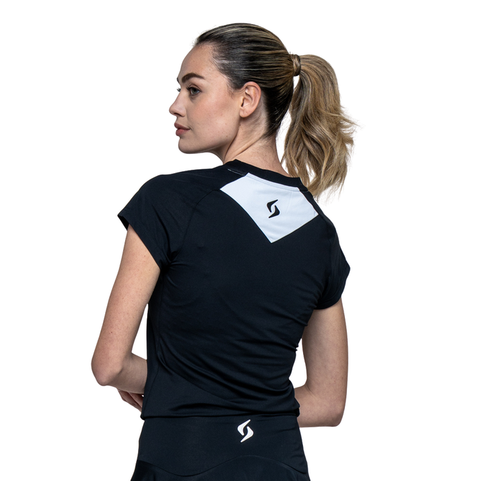 T-shirt Siux Match Noir Femme - Esprit Padel Shop