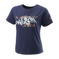 T-shirt Wilson Paris Hope Bleu Marine Femme Face - Esprit Padel Shop