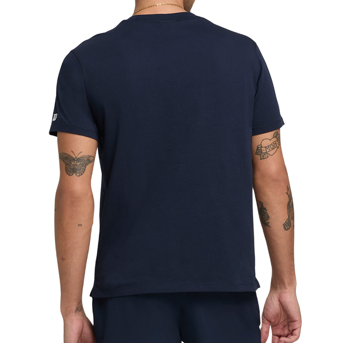 T-shirt Wilson Team Graphic Tee Bleu Marine - Esprit Padel Shop
