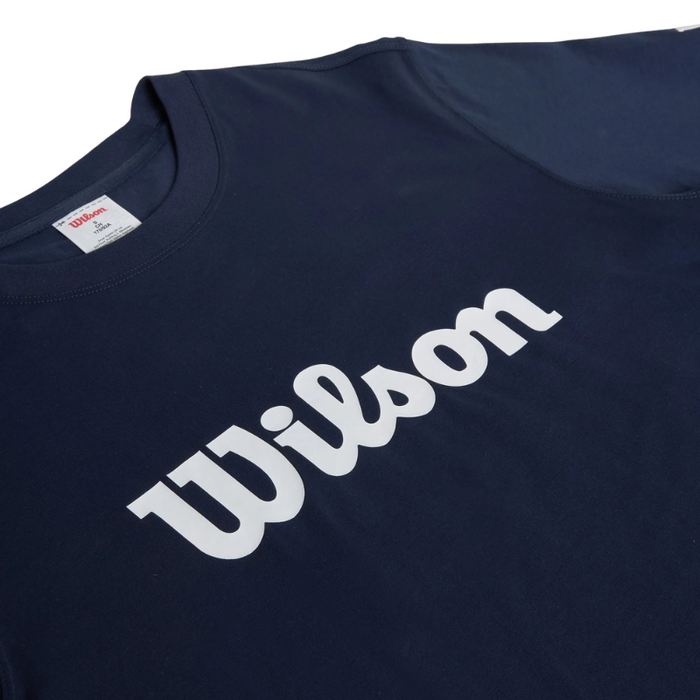 T-shirt Wilson Team Graphic Tee Script Bleu Marine - Esprit Padel Shop