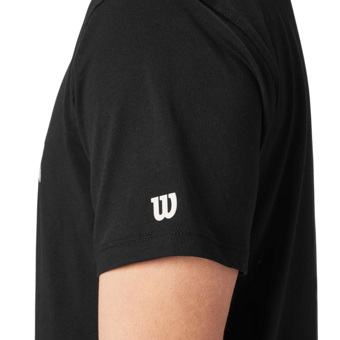 T-shirt Wilson Team Graphic Tee Script Noir - Esprit Padel Shop