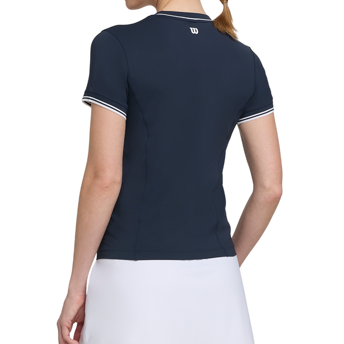 T-shirt Wilson Team Seamless Tee Bleu Marine Femme - Esprit Padel Shop
