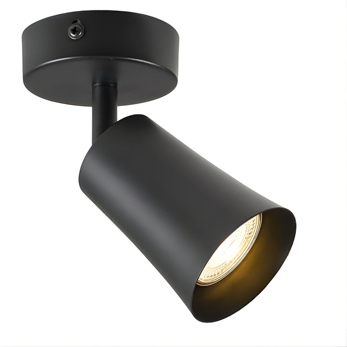 Telbix Alvey GU10 1 Light Spotlight in Black | The Blue Space