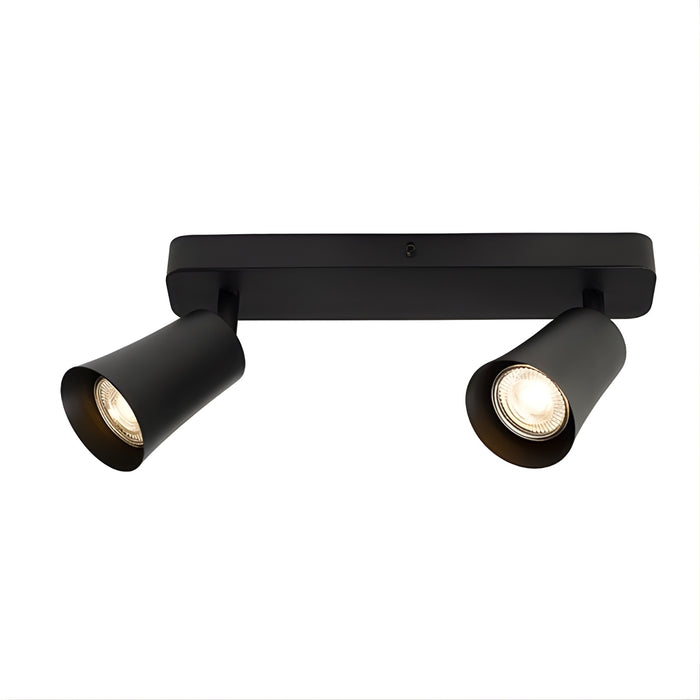Telbix Alvey GU10 2 Light Spotlight in Black | The Blue Space