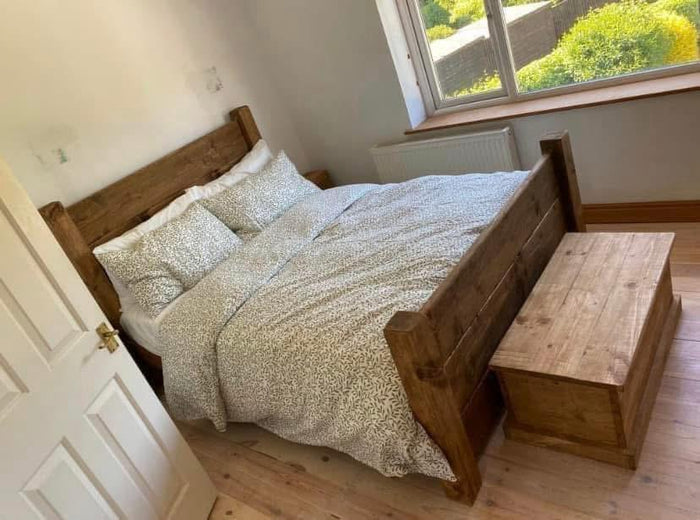 Three Skulls Furniture High Plank handmade wooden bed