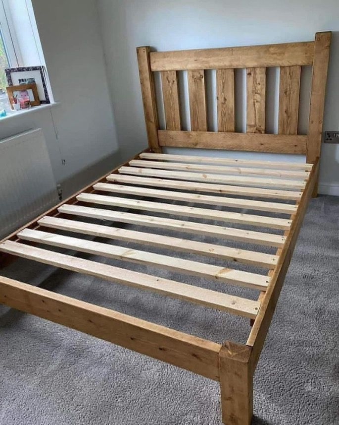 Low End Ranch handmade rustic wooden bed