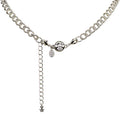 The Paris Chain Necklace With Seaview Moon Magnetic Closure (Sterling Silvertone)