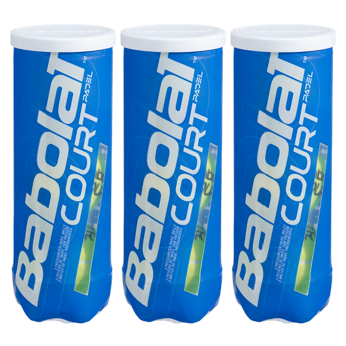 Tripack de 3 balles Babolat Court - Esprit Padel Shop
