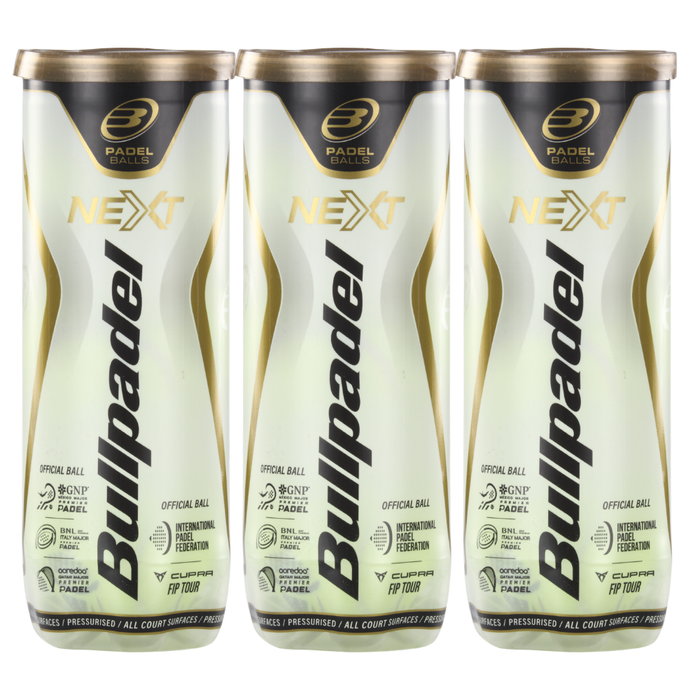 Tripack de 3 balles Bullpadel Next - Esprit Padel Shop