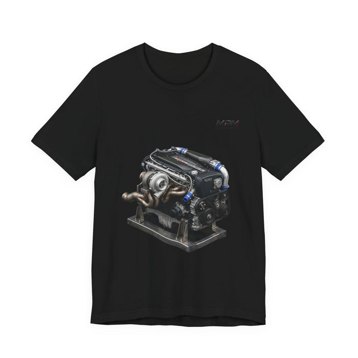 Turbo Engine Illustration T-Shirt — Detailed Graphic Tee | MPM Tuning Design