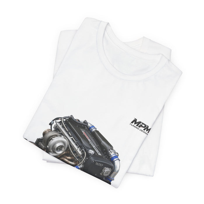 Turbo Engine Illustration T-Shirt — Detailed Graphic Tee | MPM Tuning Design