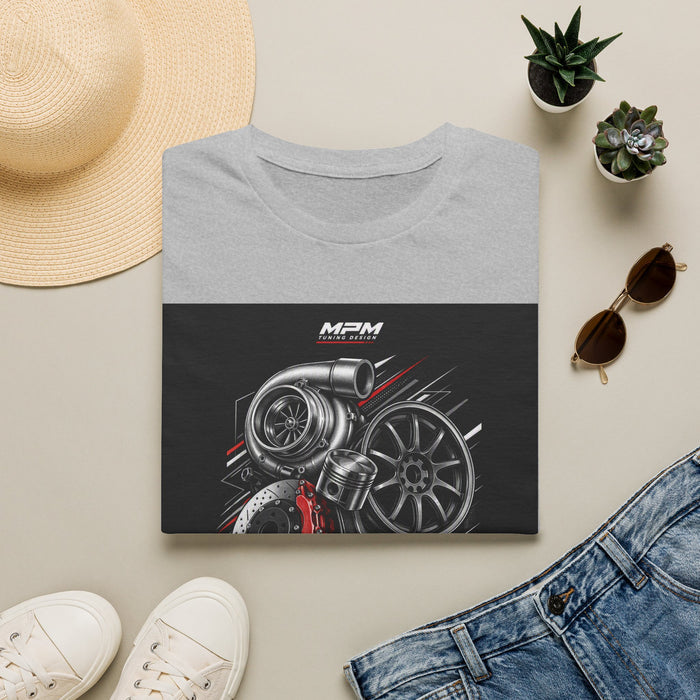 Turbocharger Engine T-Shirt — Motorsport Turbo Graphic Tee | MPM Tuning Design