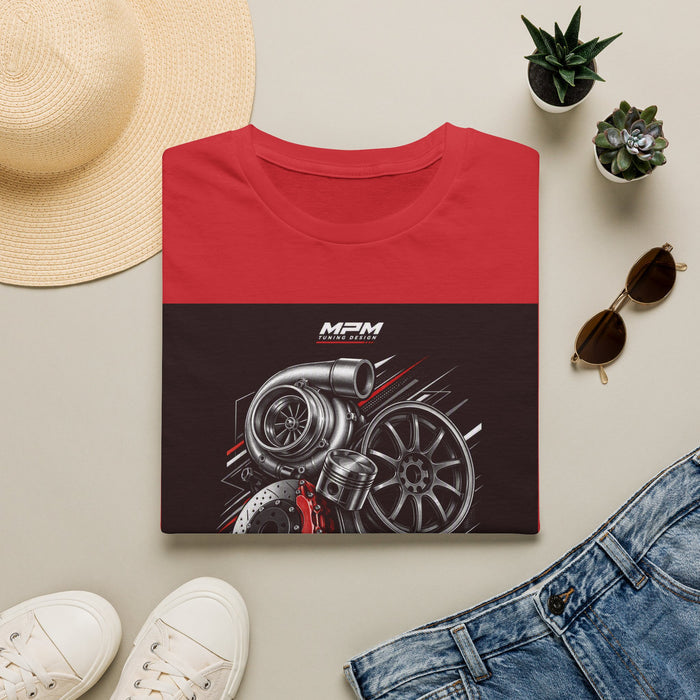 Turbocharger Engine T-Shirt — Motorsport Turbo Graphic Tee | MPM Tuning Design