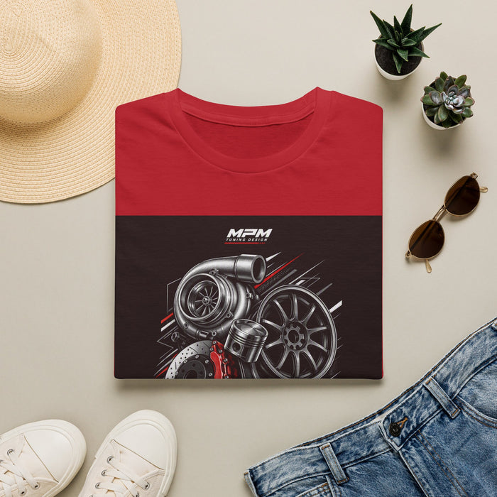 Turbocharger Engine T-Shirt — Motorsport Turbo Graphic Tee | MPM Tuning Design