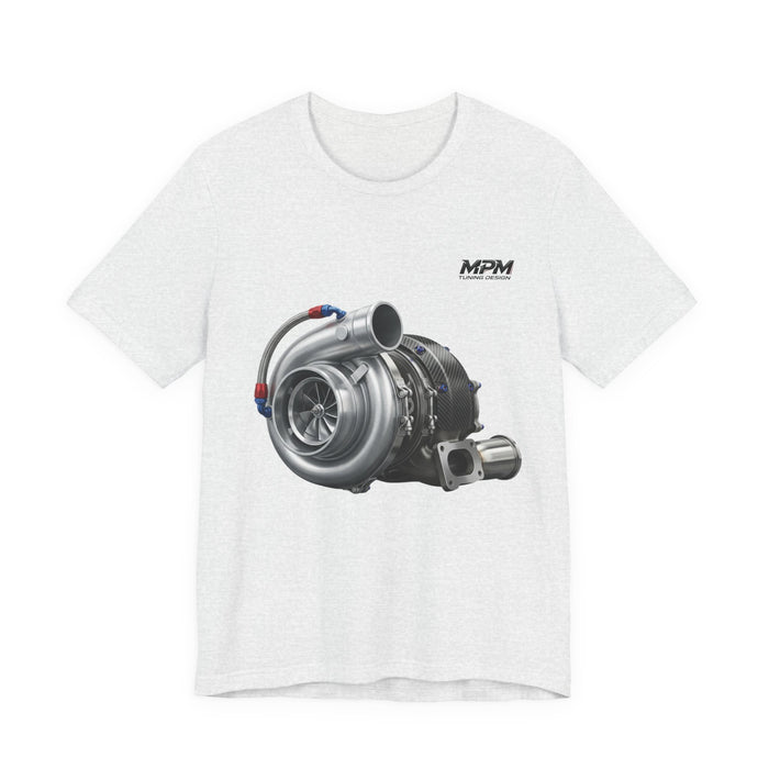 Turbocharger Graphic Tee — MPM Turbo Engine Shirt for Car Enthusiasts