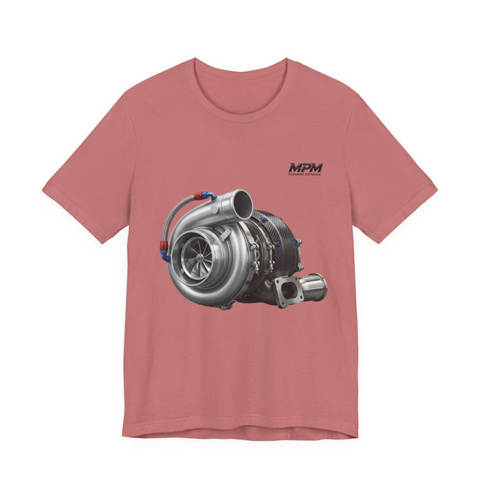 Turbocharger Graphic Tee — MPM Turbo Engine Shirt for Car Enthusiasts