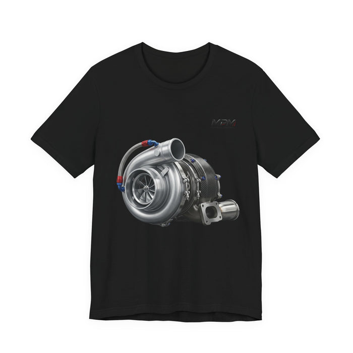 Turbocharger Graphic Tee — MPM Turbo Engine Shirt for Car Enthusiasts