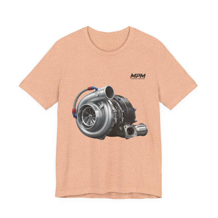 Turbocharger Graphic Tee — MPM Turbo Engine Shirt for Car Enthusiasts
