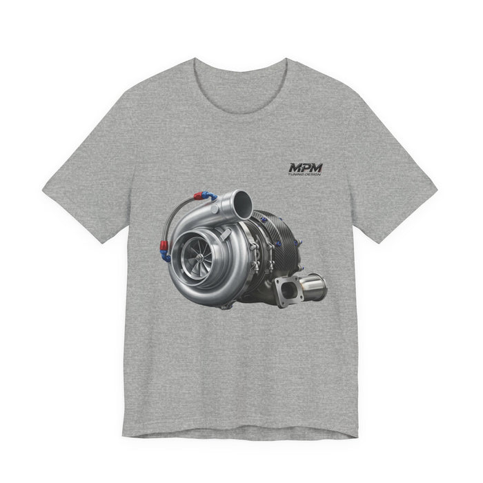 Turbocharger Graphic Tee — MPM Turbo Engine Shirt for Car Enthusiasts