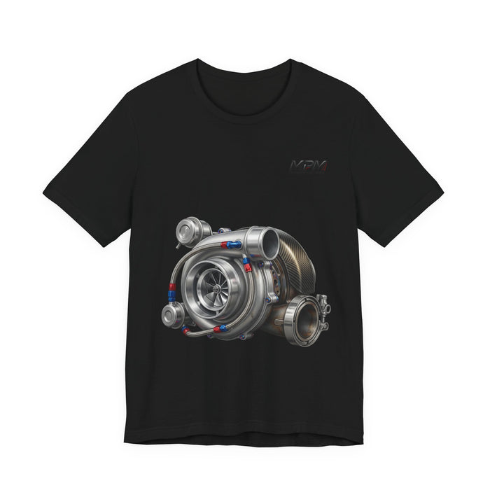 Turbocharger Graphic Tee — Turbo Engine T-Shirt | MPM Tuning Design