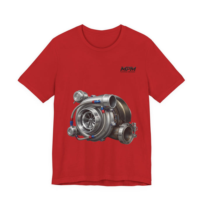 Turbocharger Graphic Tee — Turbo Engine T-Shirt | MPM Tuning Design