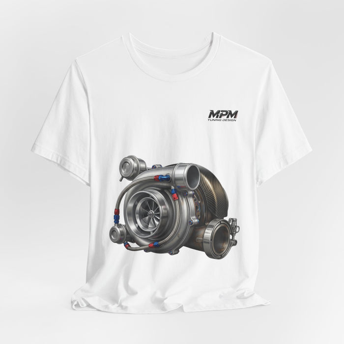 Turbocharger Graphic Tee — Turbo Engine T-Shirt | MPM Tuning Design
