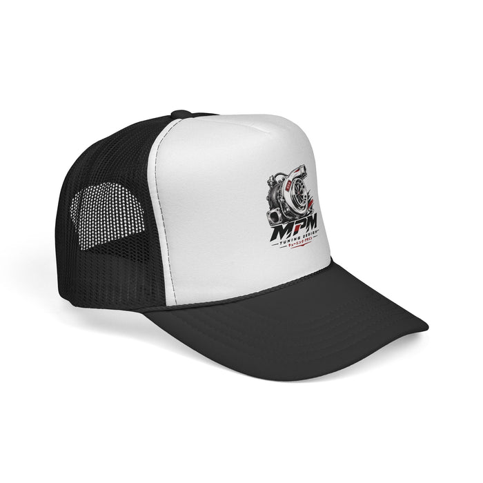 Turbocharger Graphic Trucker Cap — Racing Engine Motorhead Hat | MPM Tuning Design