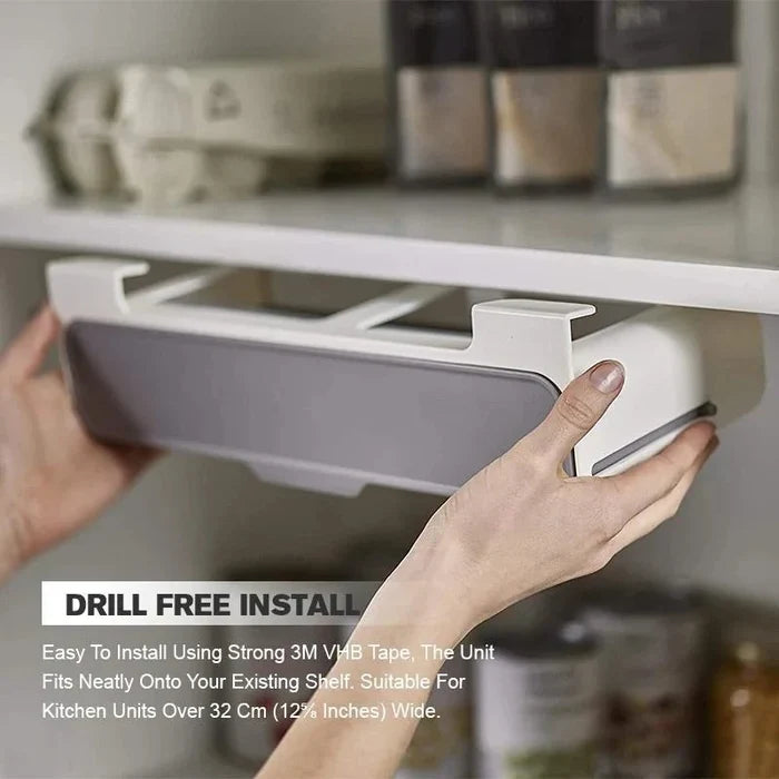 Under Shelf No-Drill Multi-Compartment Hanging Spice Rack