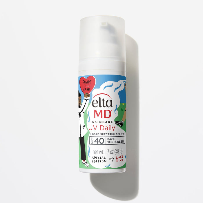Eltma MD UV Daily sunscreen bottle on a white background