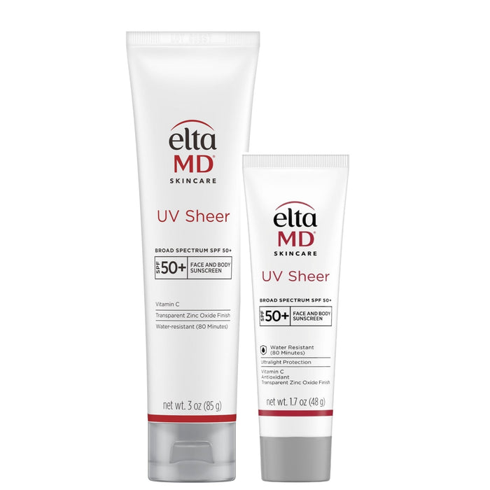 EltaMD UV Sheer Broad-Spectrum SPF 50+ two sizes