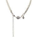 Venice Chain Necklace with Seaview Moon Magnetic Closure (Sterling Silvertone)