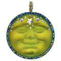 Venus Mystic Seaview Moon 50mm Magnetic Enhancer (Goldtone/Mystic Green Sphinx)