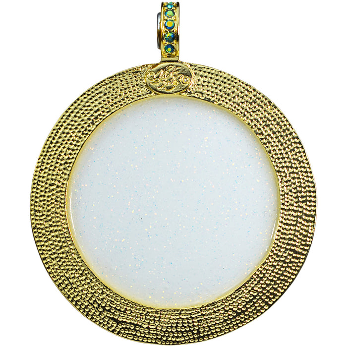 Venus Mystic Seaview Moon 50mm Magnetic Enhancer (Goldtone/Mystic Green Sphinx)