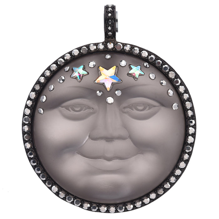 Venus Mystic Seaview Moon 50mm Magnetic Enhancer (Hematite/Stormy Grey)