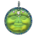 Venus Mystic Seaview Moon 50mm Magnetic Enhancer (Sterling Silvertone/Mystic Green Sphinx)