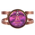 Venus Seaview Moon 35mm Crystal Cosmic Cuff Bracelet (Copper Ox/Mystic Iridis)