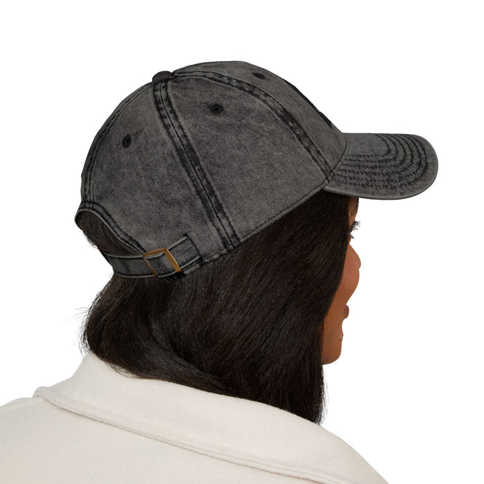 Vintage Embroidered Cap — Distressed Red Dad Hat with MPM Logo | MPM Tuning Design