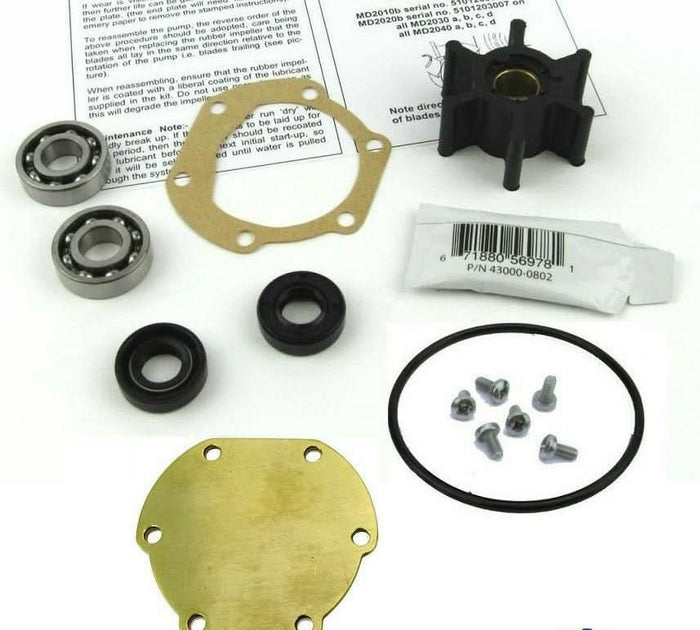 Volvo Penta D1-13 raw water pump, impeller & service kit
