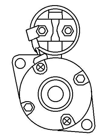 Volvo Penta MD2020 starter motor
