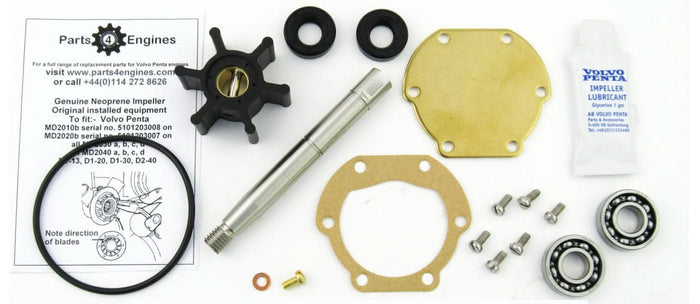 Volvo Penta MD2040 raw water pump, impeller & service kit