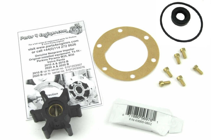 Volvo Penta MD2040 raw water pump, impeller & service kit