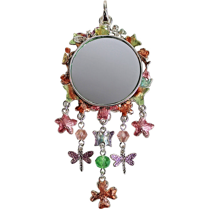 Who's The Fairest In The Enchanted Garden Open Ring Charm (Sterling Silvertone)