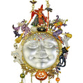 Witch's Coven Goddess Seaview Moon Wind Chime (Goldtone/Crystal)