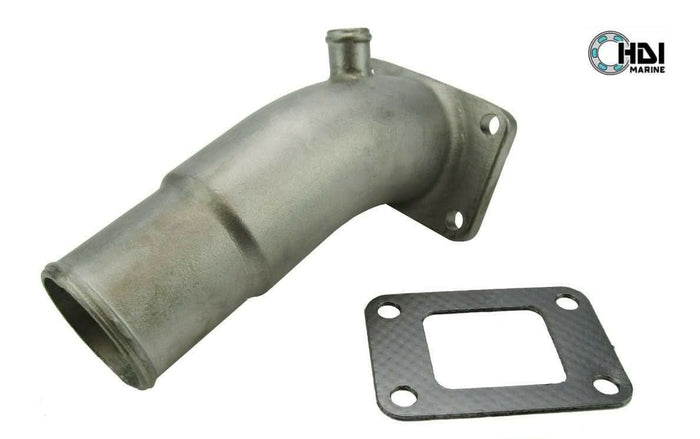 Yanmar 2YM15 stainless steel exhaust outlet